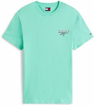 Tommy Jeans Tričko  námornícka modrá / mätová / biela