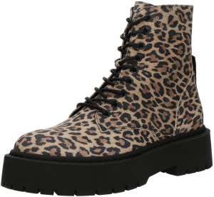 STEVE MADDEN Šnurovacie členkové čižmy 'Skylar'  kapučíno / tmavohnedá / čierna