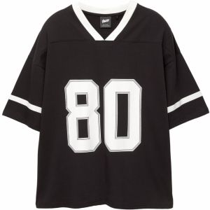 Pull&Bear Tričko 'STWD PREPPY SPORT 03'  čierna / biela