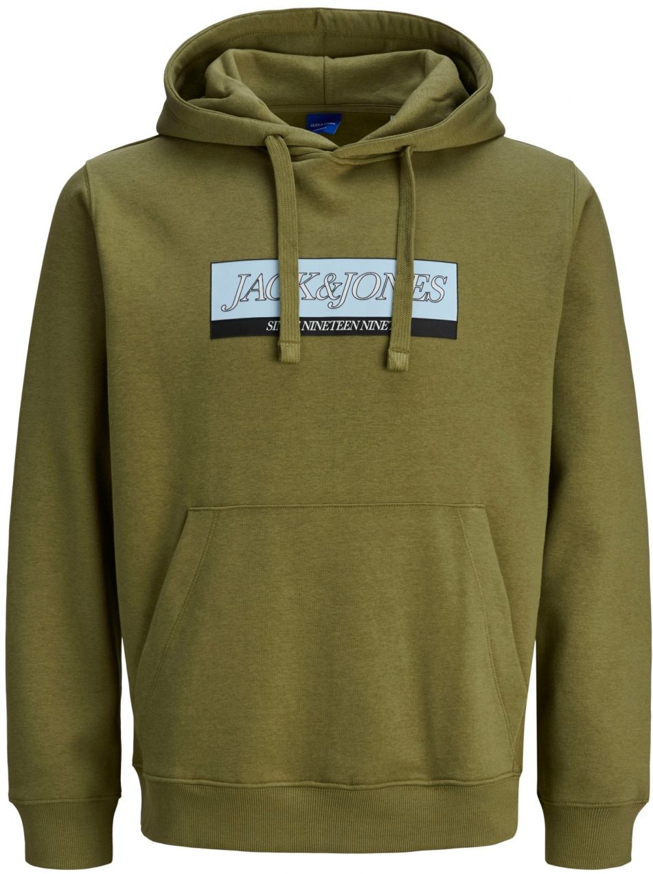 JACK & JONES Mikina 'JORINWOOD'  svetlomodrá / olivová / čierna / biela