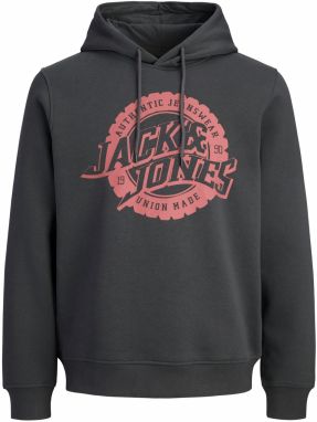 Jack & Jones Premium Mikina 'JPRBLUBARON'  burgundská / čierna