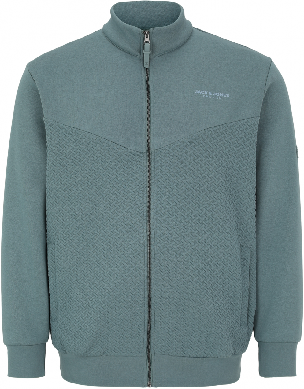 Jack & Jones Plus Tepláková bunda 'JPRBLUFRANKIE'  modrosivá