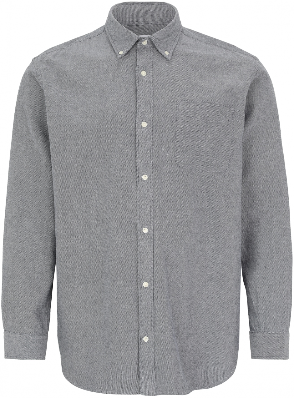 Jack & Jones Plus Košeľa 'JPRBLUBROOK'  tmavomodrá / biela