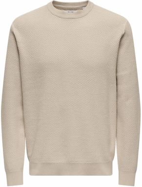 Only & Sons Sveter 'ONSMORGAN'  striebornosivá