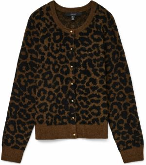 VERO MODA Kardigán 'VMNEWKAI'  hnedá / čierna