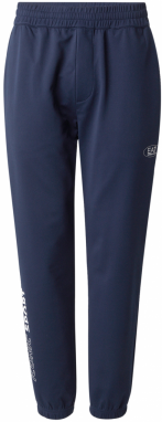 EA7 Emporio Armani Športové nohavice  námornícka modrá / biela