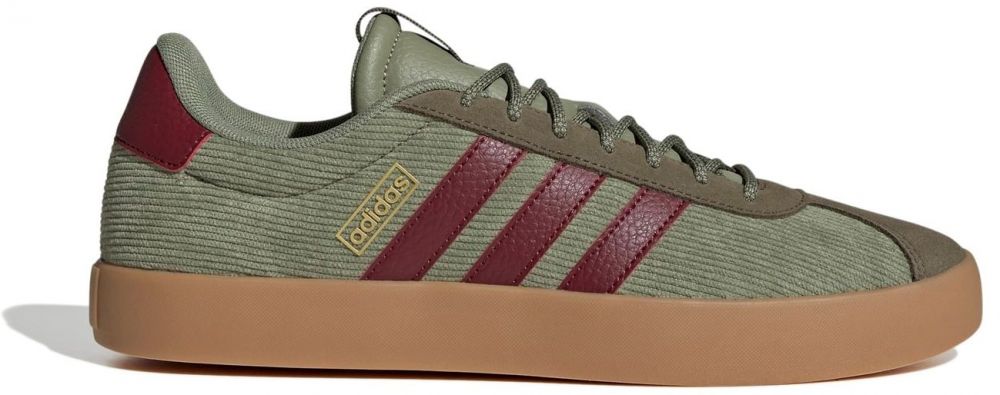 ADIDAS SPORTSWEAR Nízke tenisky 'VL Court 3.0'  kaki / tmavočervená