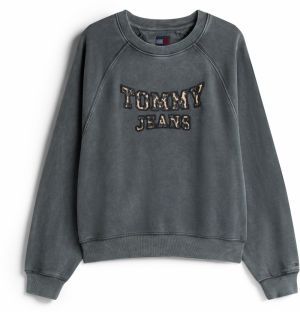 Tommy Jeans Mikina  piesková / čierna