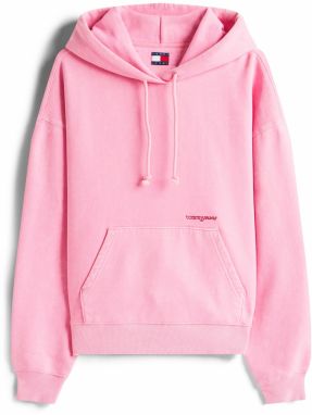 Tommy Jeans Mikina  svetloružová / čierna