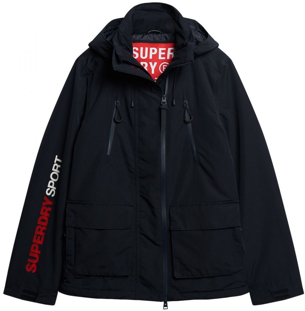Superdry Prechodná bunda  námornícka modrá / červená / biela
