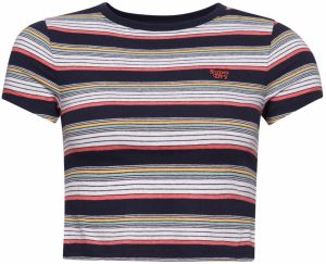 Superdry Tričko  námornícka modrá / mätová / červená / biela