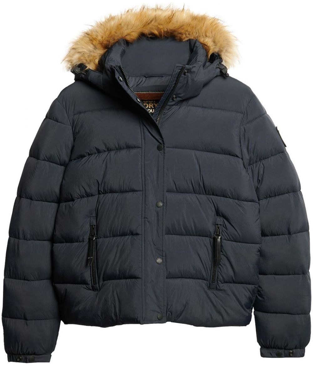 Superdry Zimná bunda  námornícka modrá