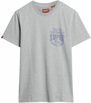 Superdry Tričko  námornícka modrá / sivá