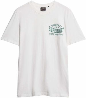 Superdry Tričko  jedľová / biela