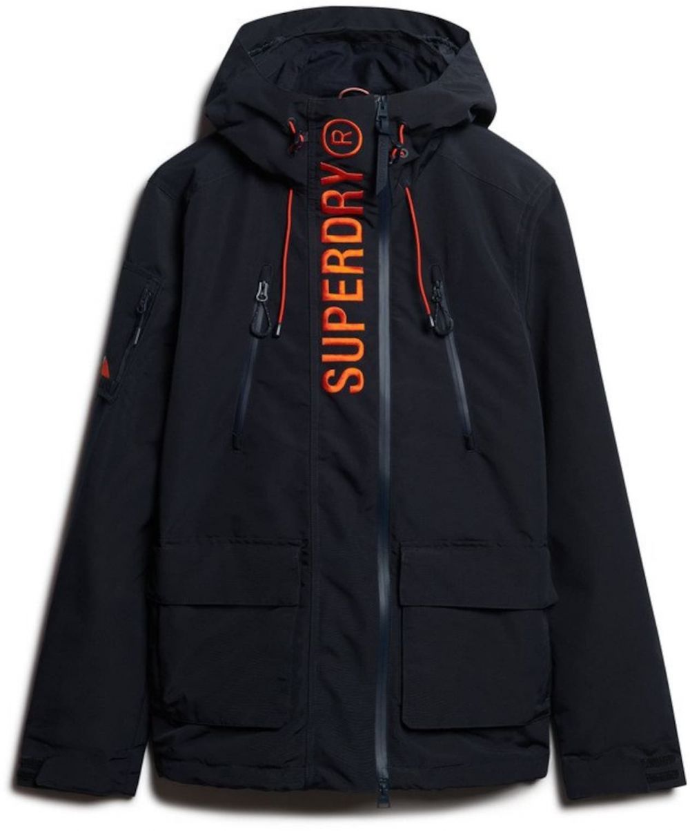 Superdry Prechodná bunda 'Ultimate'  oranžová / čierna