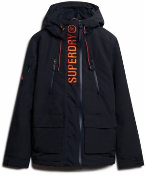 Superdry Prechodná bunda 'Ultimate'  oranžová / čierna