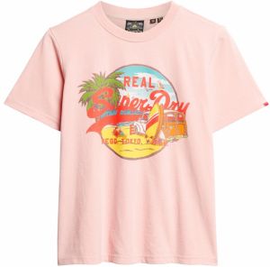 Superdry Tričko  žltá / zelená / ružová / červená