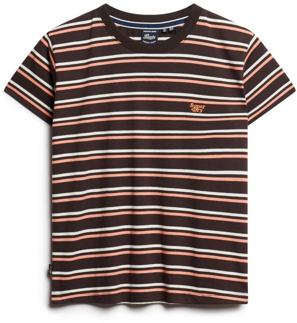 Superdry Tričko 'ESSENTIAL'  oranžová / ružová / čierna / biela