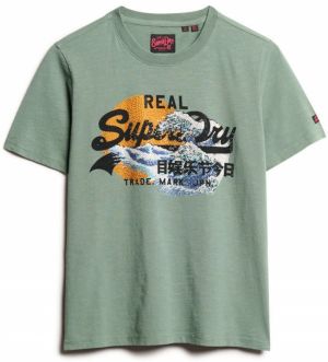 Superdry Tričko 'Tokyo'  karí / pastelovo zelená / čierna / biela