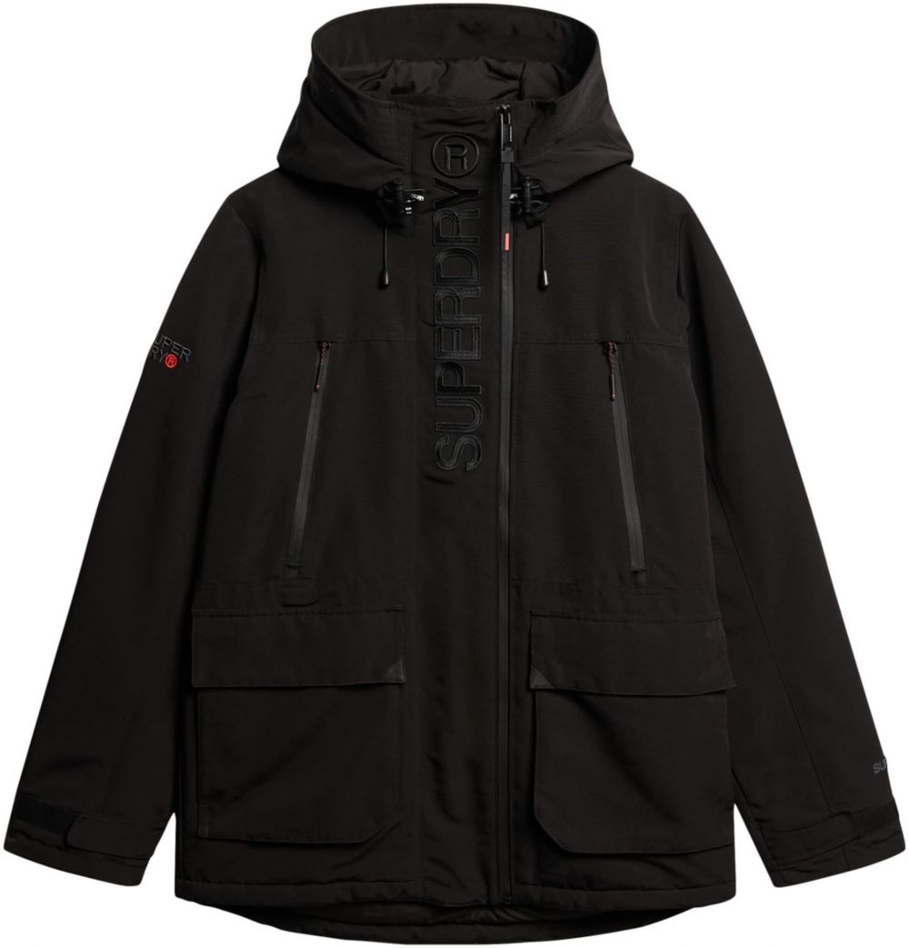 Superdry Zimná bunda  čierna