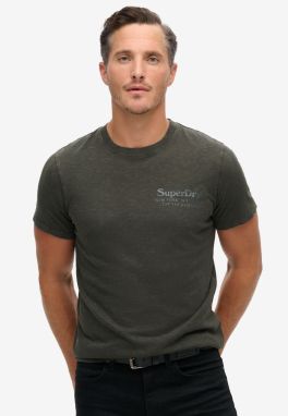 Superdry Tričko 'Venue'  sivá / čierna