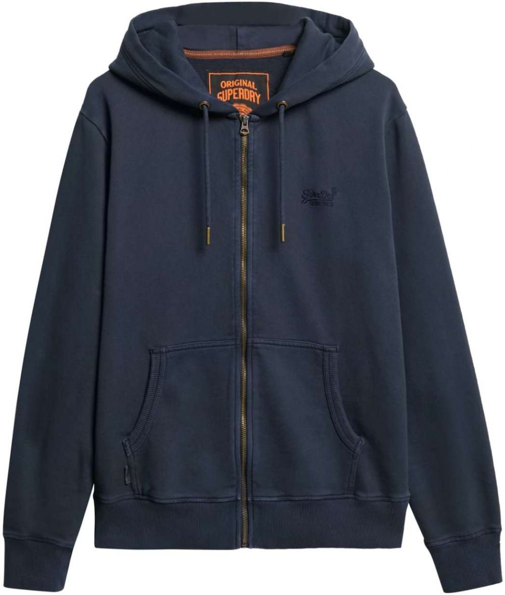 Superdry Tepláková bunda 'Essential'  námornícka modrá