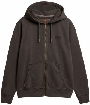 Superdry Tepláková bunda 'Essential'  tmavohnedá