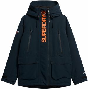 Superdry Zimná bunda  námornícka modrá / oranžová