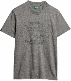 Superdry Tričko  tmavosivá
