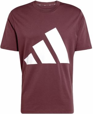 ADIDAS SPORTSWEAR Funkčné tričko 'Essentials'  vínovo červená / biela