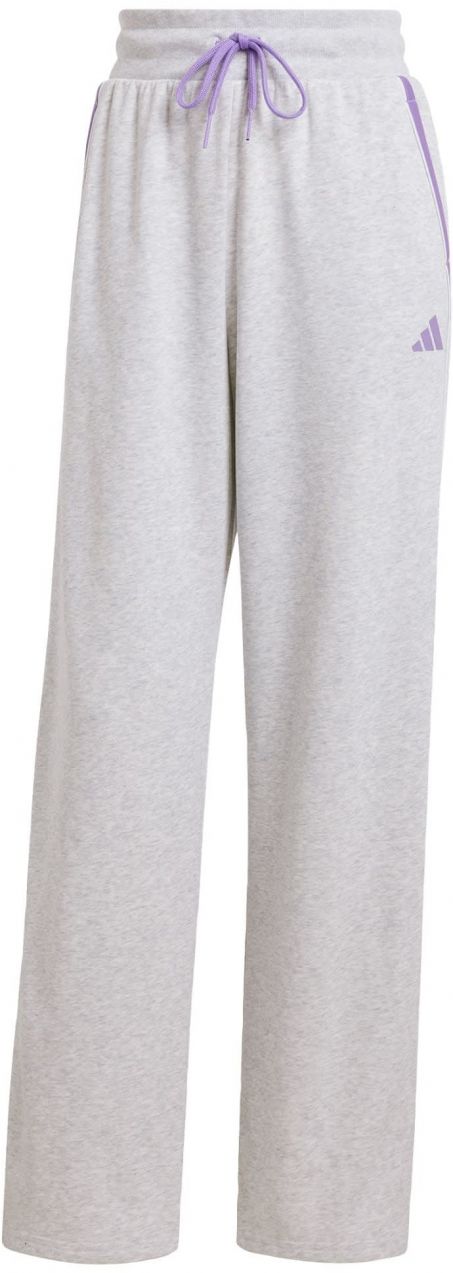 ADIDAS SPORTSWEAR Športové nohavice 'Essentials'  svetlosivá / levanduľová / biela