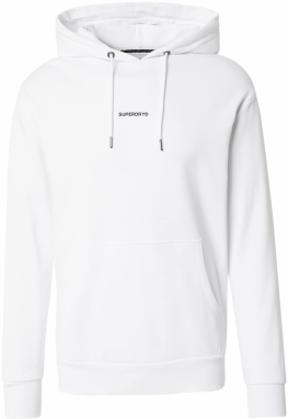 Superdry Mikina  čierna / biela