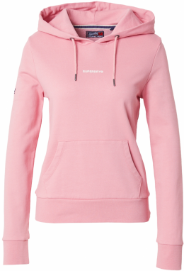 Superdry Mikina  rosé / čierna / biela