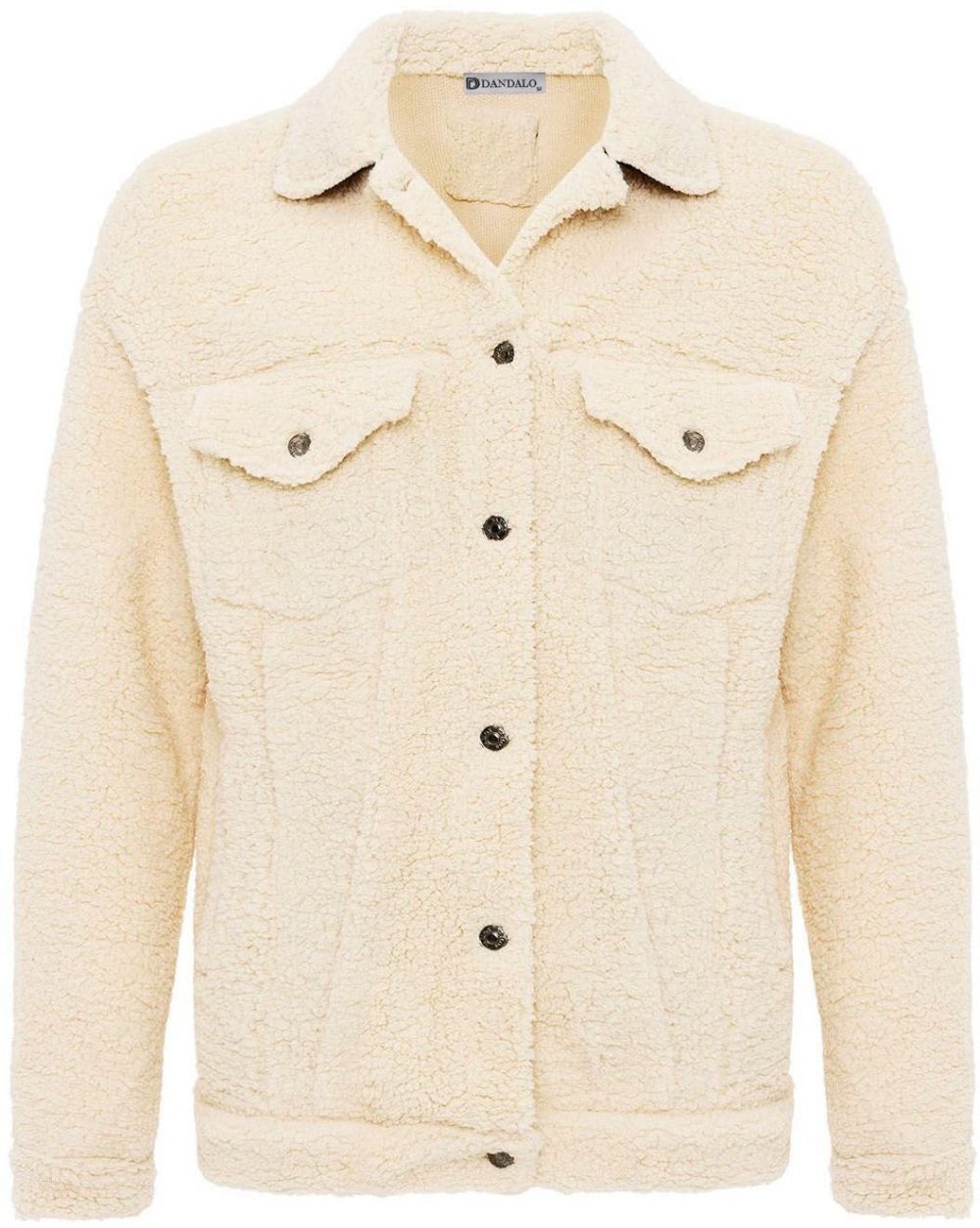 Dandalo Flisová bunda  biela ako vlna