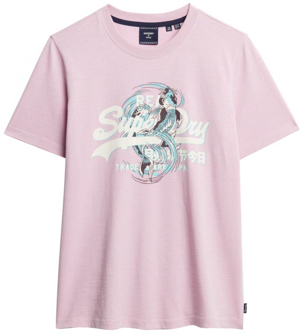 Superdry Tričko  tyrkysová / slivková / čierna / biela