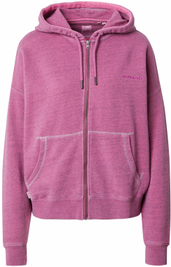 Superdry Tepláková bunda 'Essential'  s ružovými fľakmi