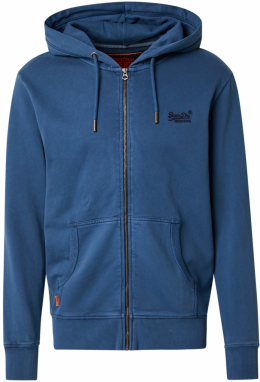Superdry Tepláková bunda 'Essential'  námornícka modrá