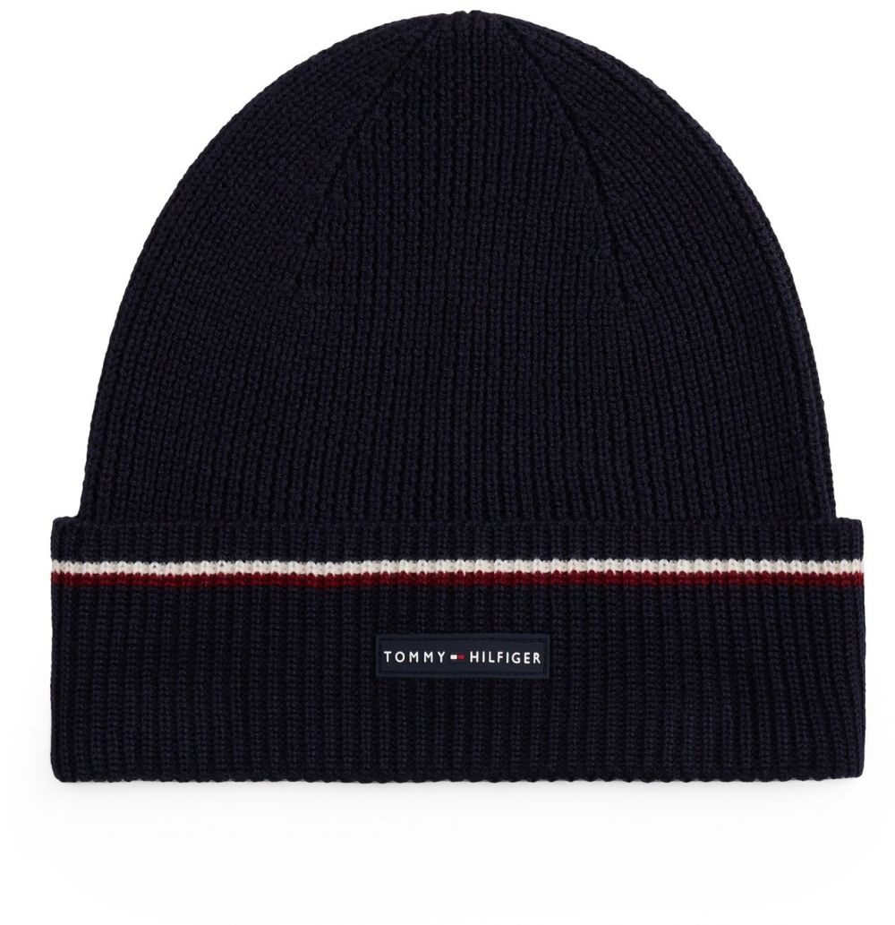 TOMMY HILFIGER Čiapky  tmavomodrá / tmavočervená / biela