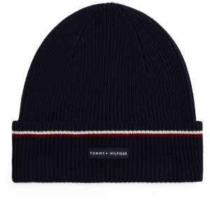 TOMMY HILFIGER Čiapky  tmavomodrá / tmavočervená / biela