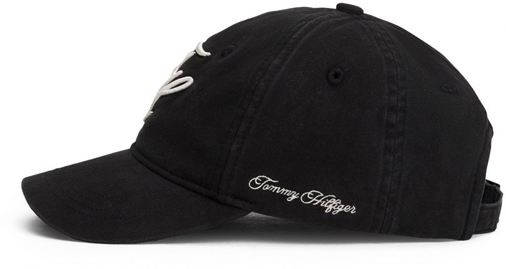 TOMMY HILFIGER Čiapka  čierna / šedobiela