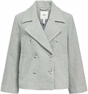 OBJECT Prechodná bunda 'OBJKeily'  sivá melírovaná / biela