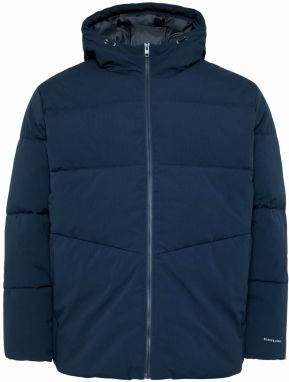 Jack & Jones Plus Zimná bunda 'JJGLOBAL'  tmavomodrá