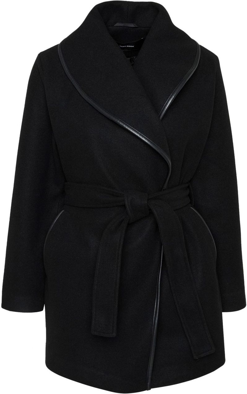 Vero Moda Petite Prechodný kabát  čierna