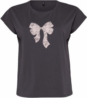 Vero Moda Curve Tričko 'VMCCECILIE AVA'  krémová / čadičová