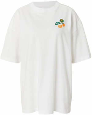 Nike Sportswear Tričko  tmavozelená / oranžová / biela
