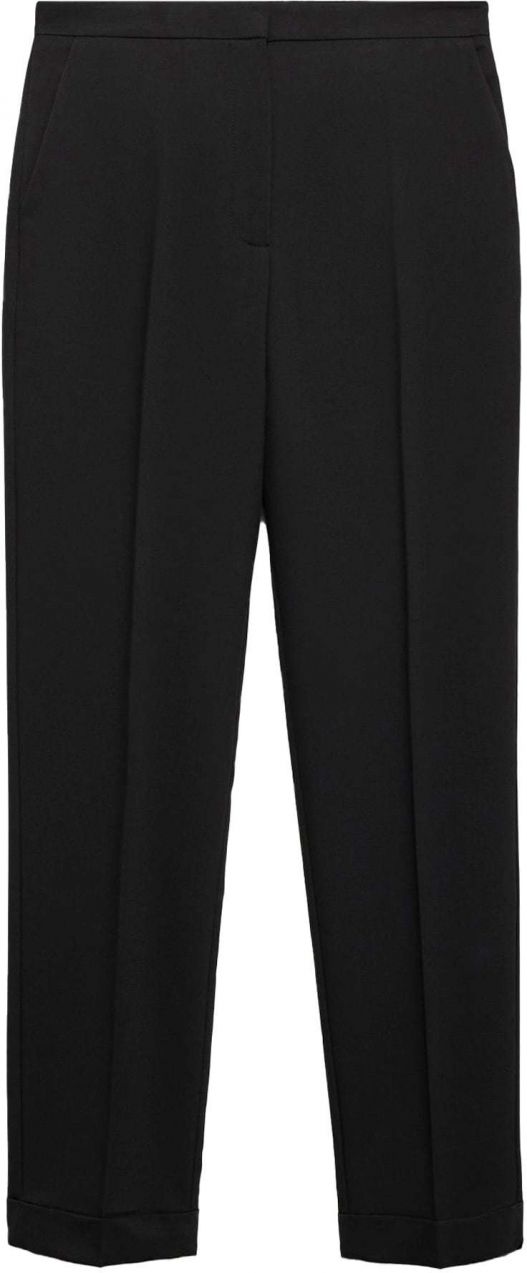 MANGO Nohavice s pukmi 'BOREAL'  čierna