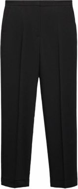 MANGO Nohavice s pukmi 'BOREAL'  čierna