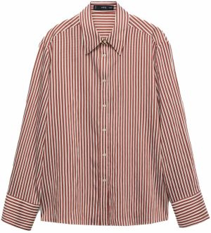MANGO Blúzka 'ZAHA'  hnedá / biela