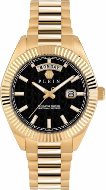 Philipp Plein Analógové hodinky  zlatá / čierna / biela