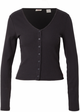 LEVI'S ® Kardigán 'Muse Long-Sleeve Tee'  čierna